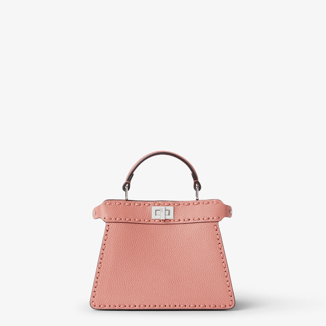 FENDI Peekaboo ISeeU Petite Mauve powder pink Selleria bag with 306 hand-sewn topstitches - Image 1